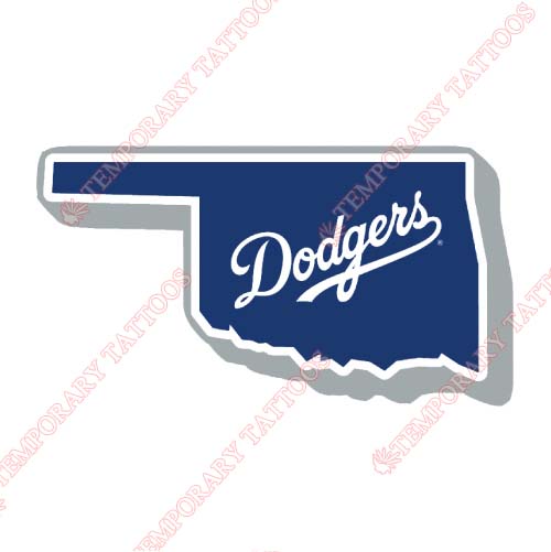 Oklahoma City Dodgers Customize Temporary Tattoos Stickers NO.8195